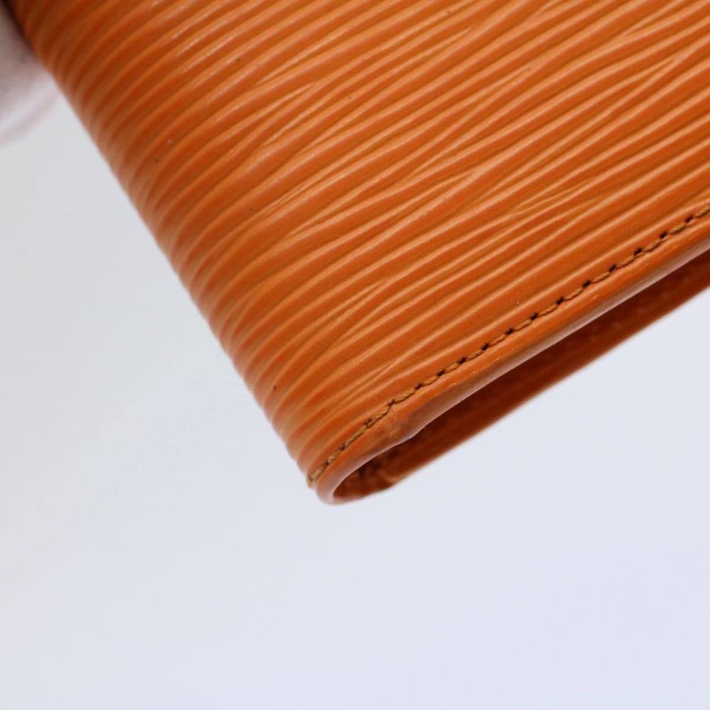 LOUIS VUITTON Epi Porte Billets Compact Bifold Wallet Mandarin M6355H Auth 58865 - Picture 14 of 16